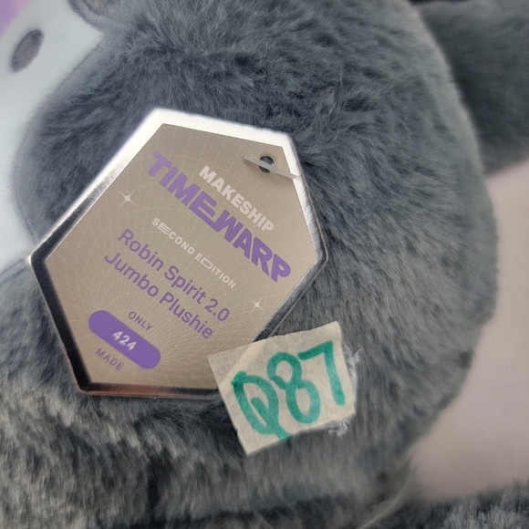 NWT RARE Makeship Timewarp Robin Spirit 2.0 jumbo plushie only 424 made - Picture 8 of 8